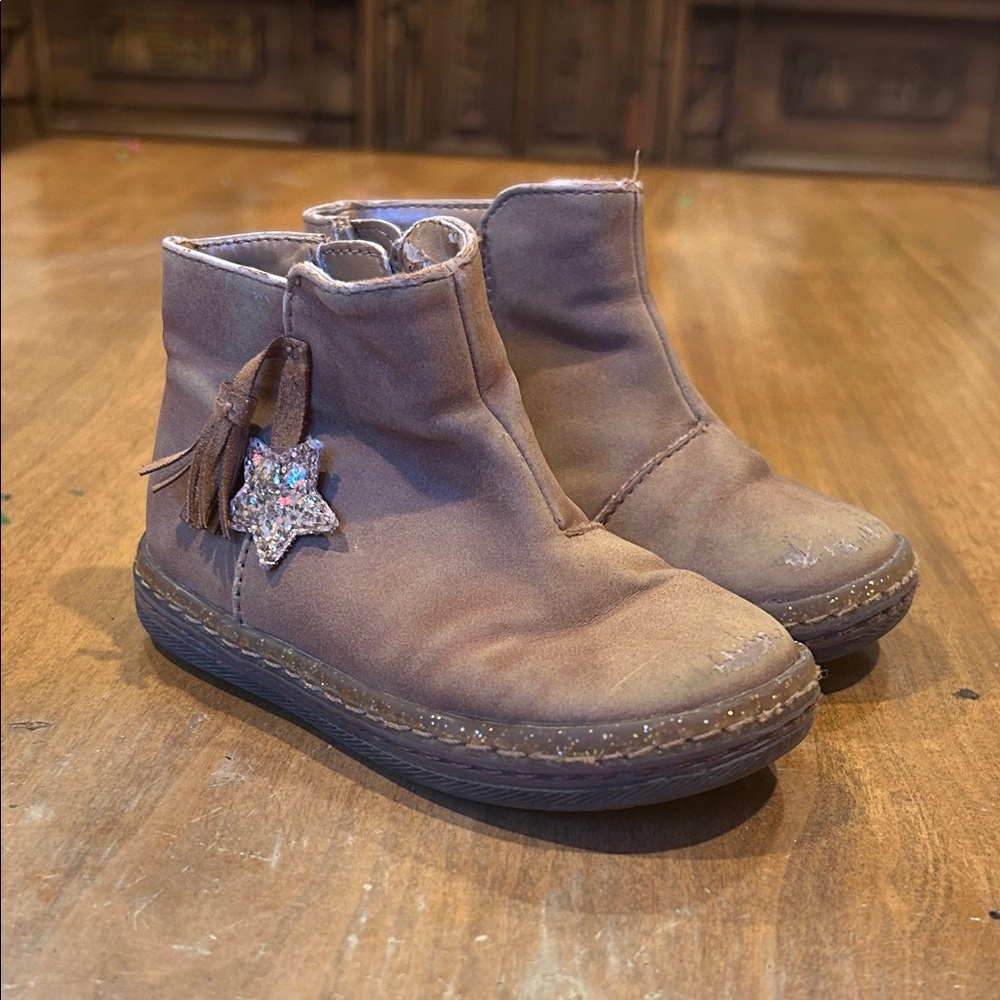 Cat & Jack Tan Kids Boots